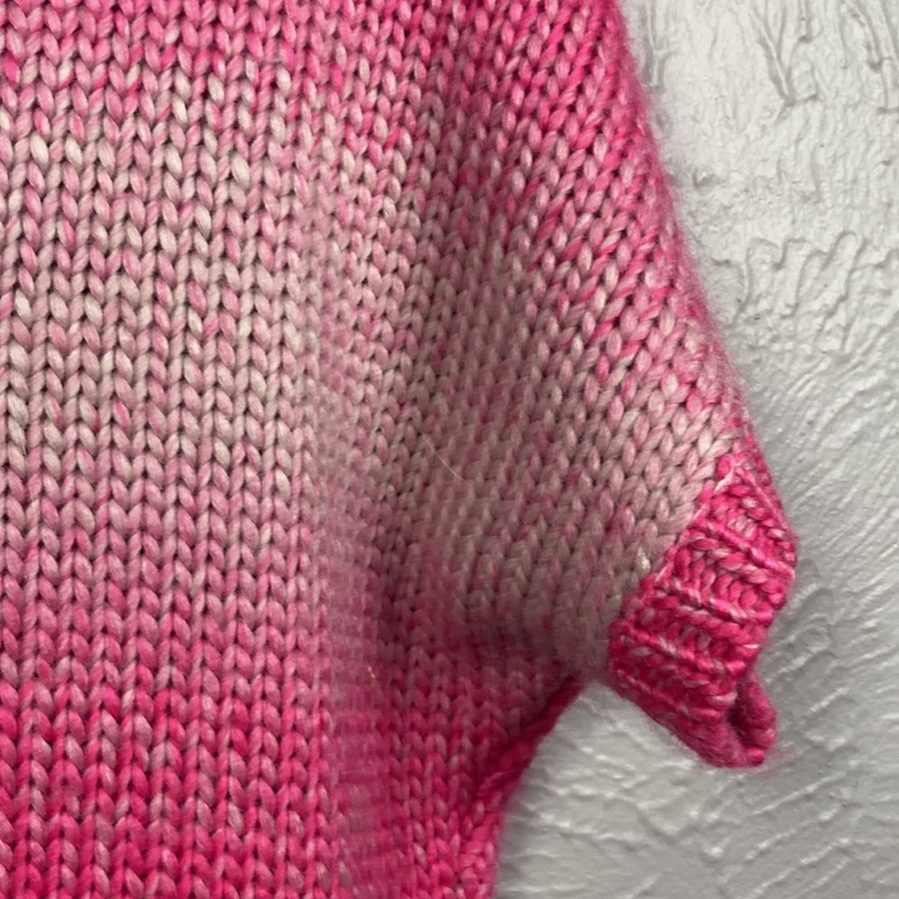 NWT The Limited Pink Short Sleeve Cowl Neck Knit Sweater Top Women's Siz… - Picture 7 of 7